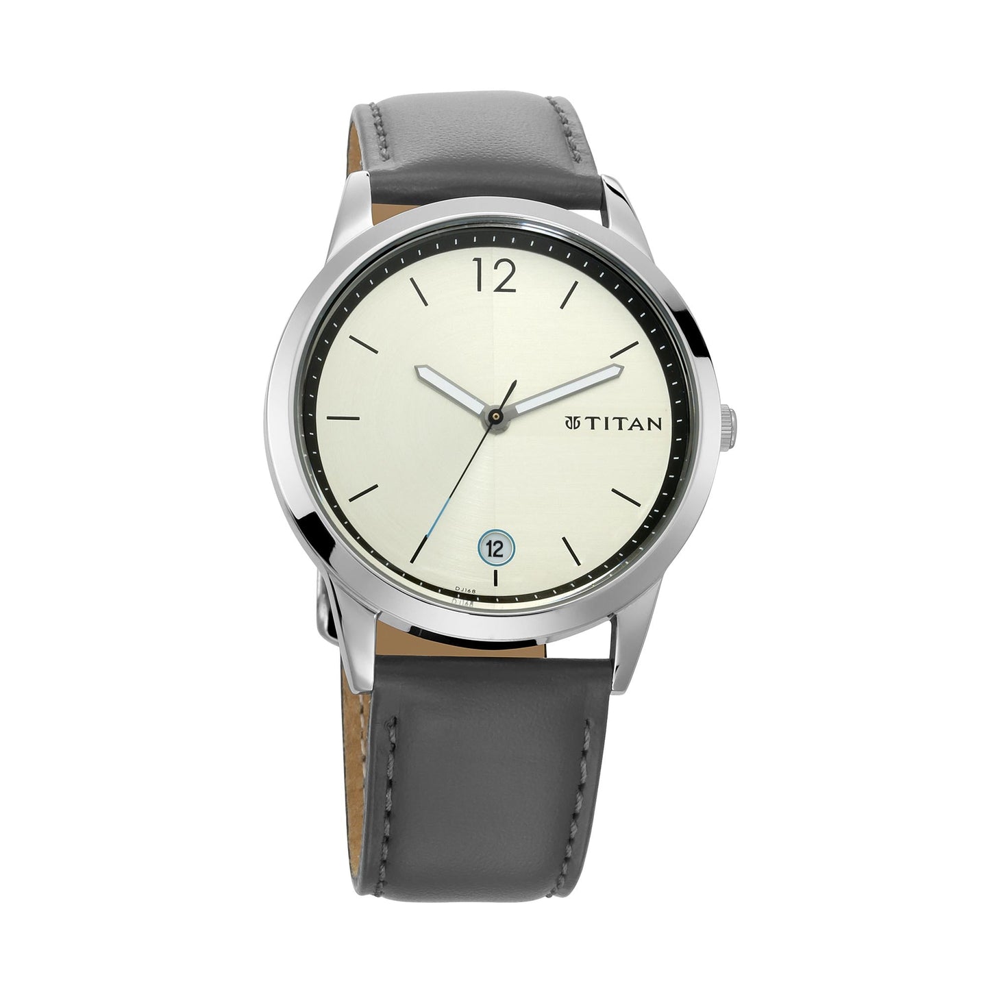 Workwear Watch with Silver Dial & Leather Strap