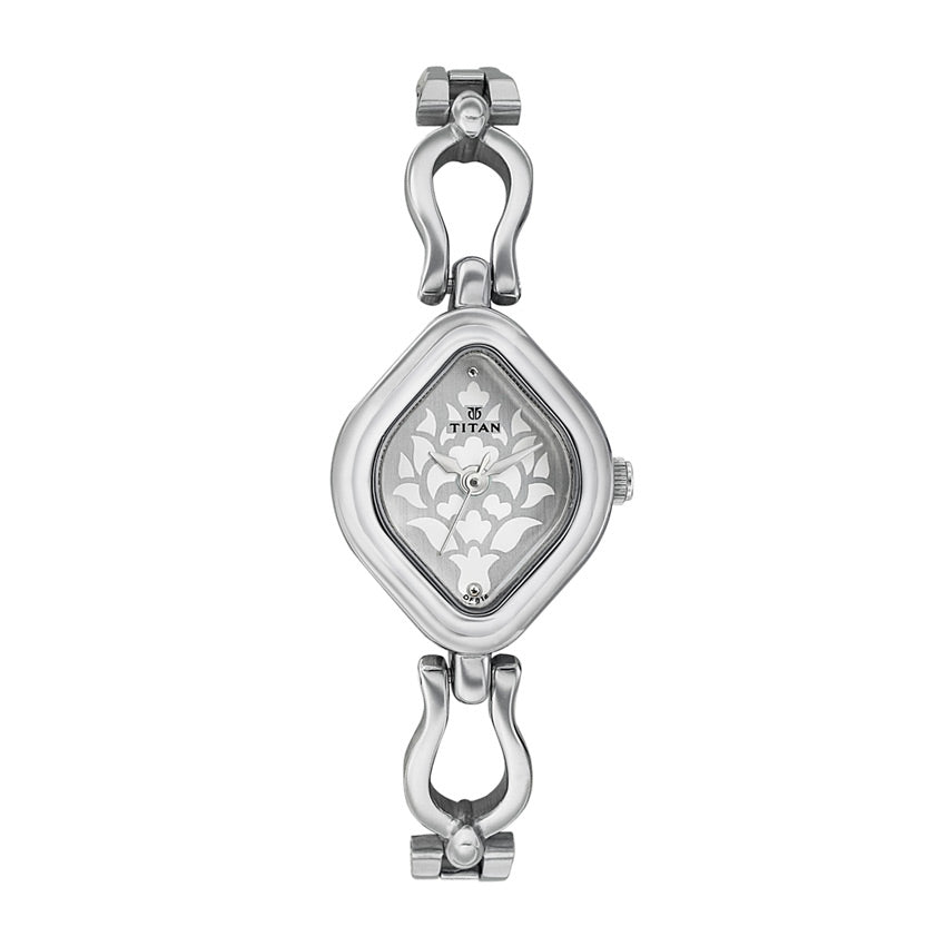 Silver Dial Stainless Steel Strap Watch