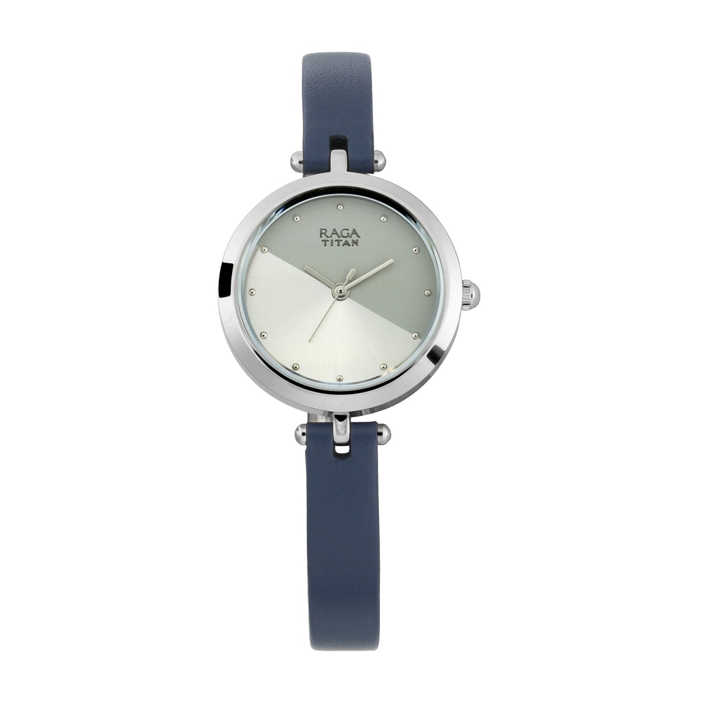 Raga Viva Grey Dial Leather Strap Watch