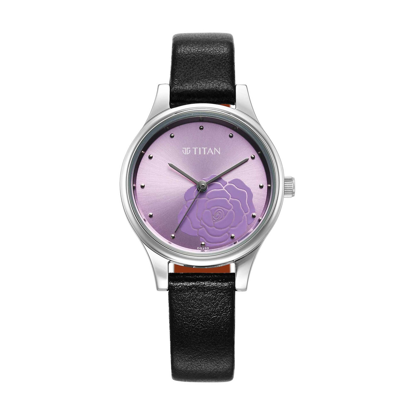 Titan Karishma Quartz Analog Purple Leather Watch