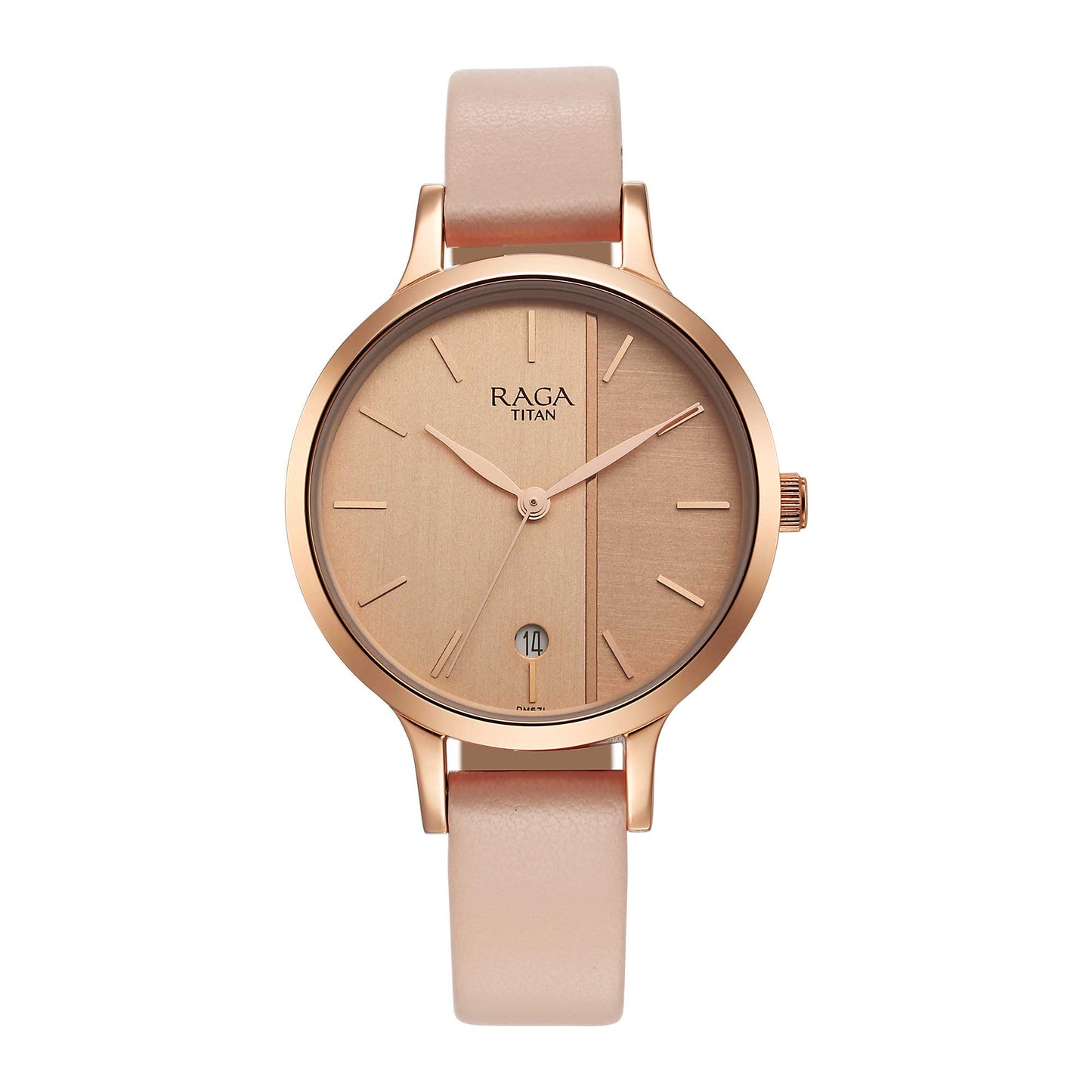Titan Raga Viva Rose Gold Dial Watch for Women-Titan-Albatel