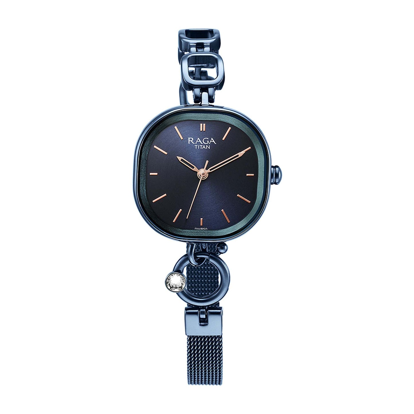 Raga Delight Blue Dial Metals Strap Watch-Titan-Albatel