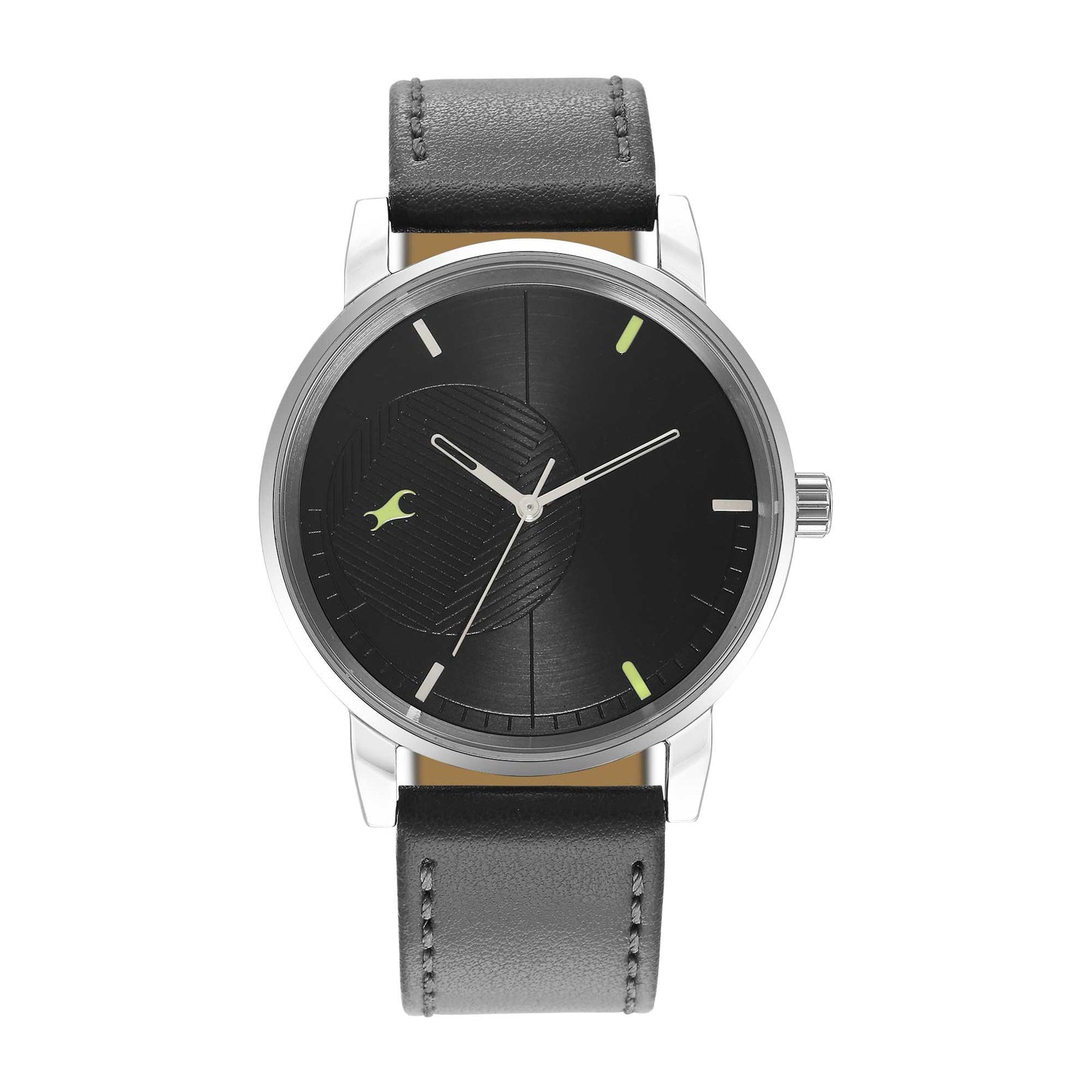 Stunners 3.0 Black Dial Leather Strap Watch