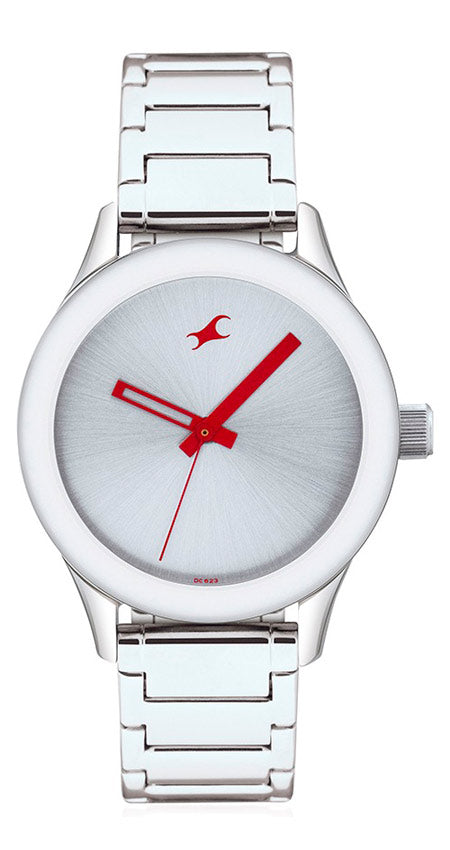 Fastrack Silver Dial Analog Watch for Women