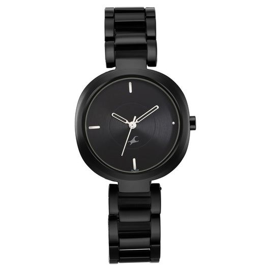 Stunner in Black Dial & Metal Strap