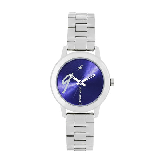 Fastrack Tropical Waters Blue Dial Analog Watch for Women