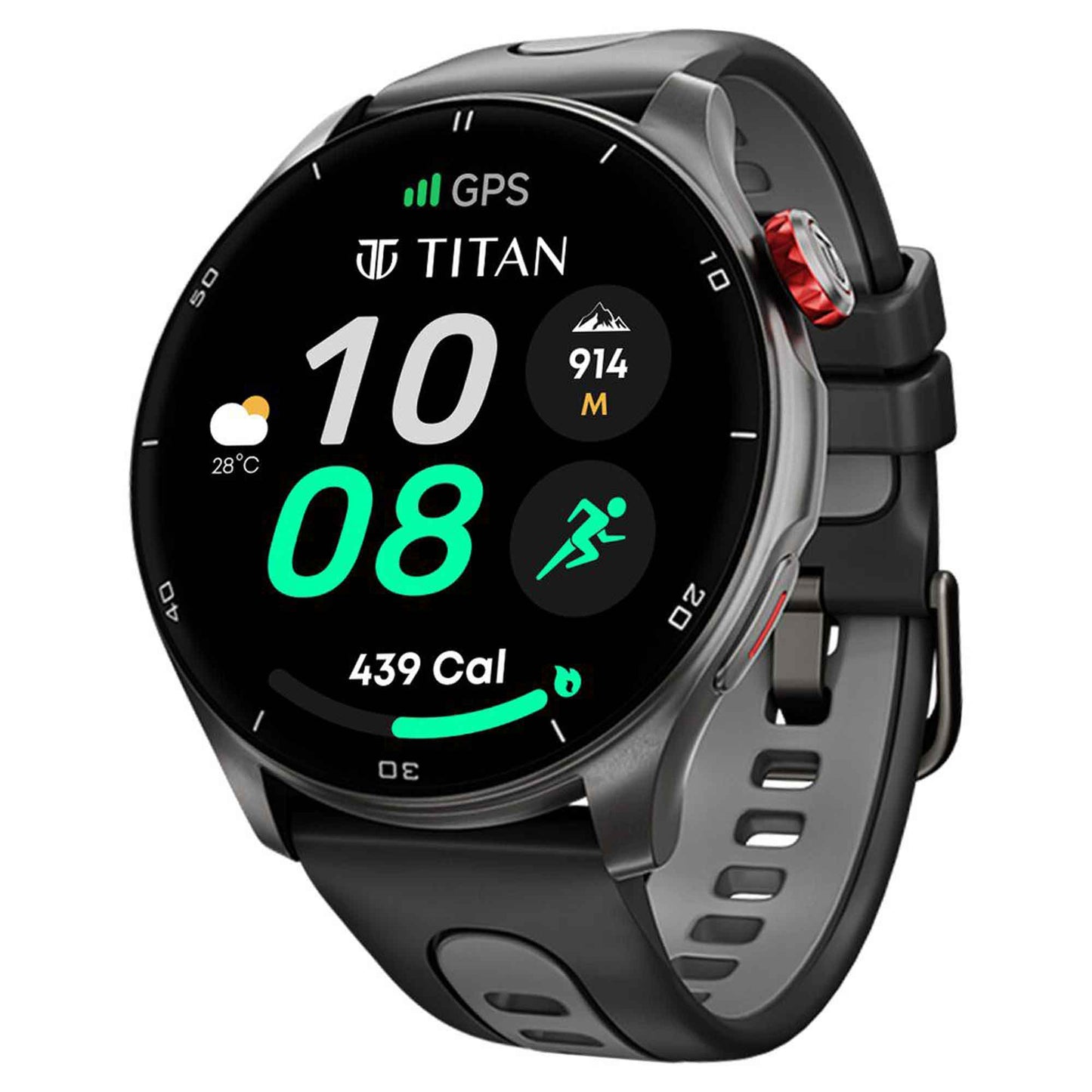 Round+Amoled Titan Smart Watch