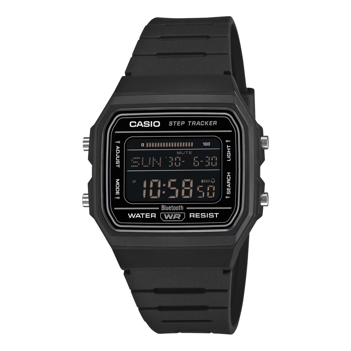 Digital Step Tracker Dark Dial Watch