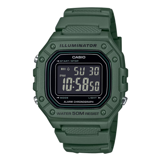 Casio W-218 Series Standard Digital Watch for Unisex