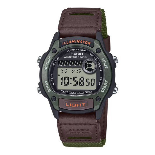 Casio Brown Green Digital Unisex