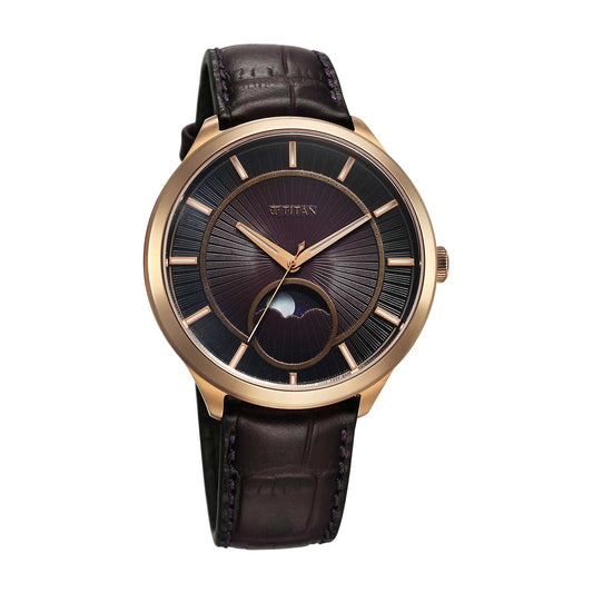 Titan Caelum Sun Moon Sub-Dial in Imperial Purple
