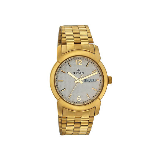 Titan Regalia Silver-White Dial Analog Watch for Men