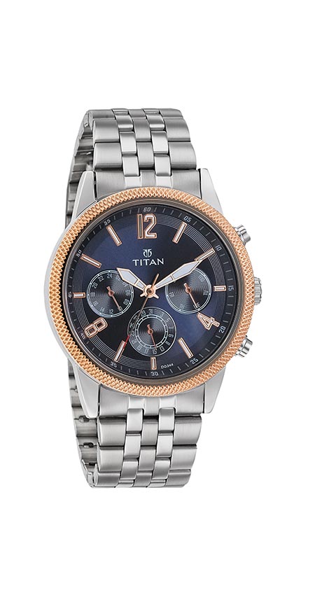 Titan Neo Blue Dial Multifunction Watch for Men