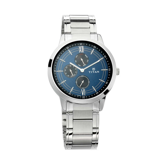 Titan Neo Blue Dial Multifunction Watch for Men