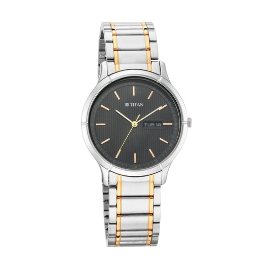 Lagan - Black Dial Metal Strap