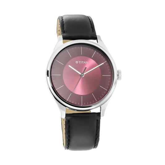 Workwear Watch with Green Dial & Leather Strap