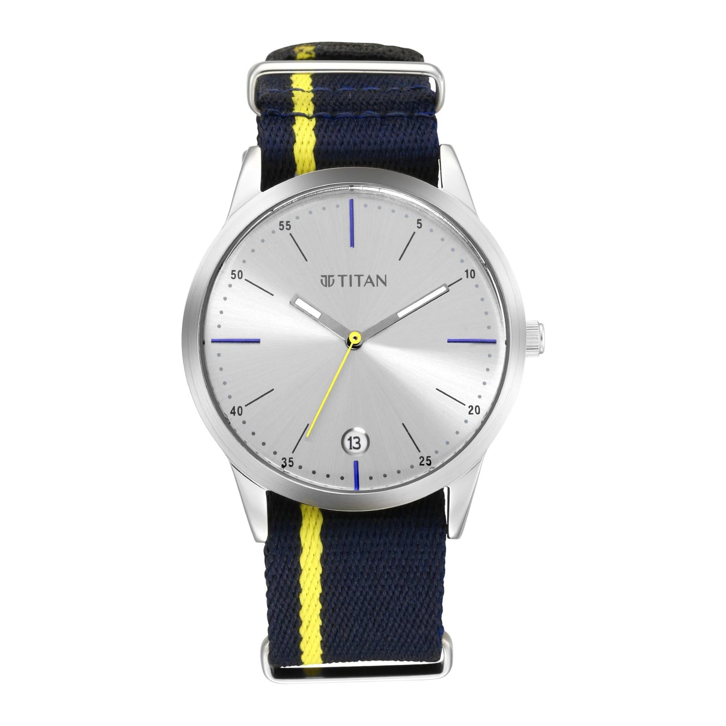 Buy Online Titan Quartz Analog with Date Grey Dial Watch