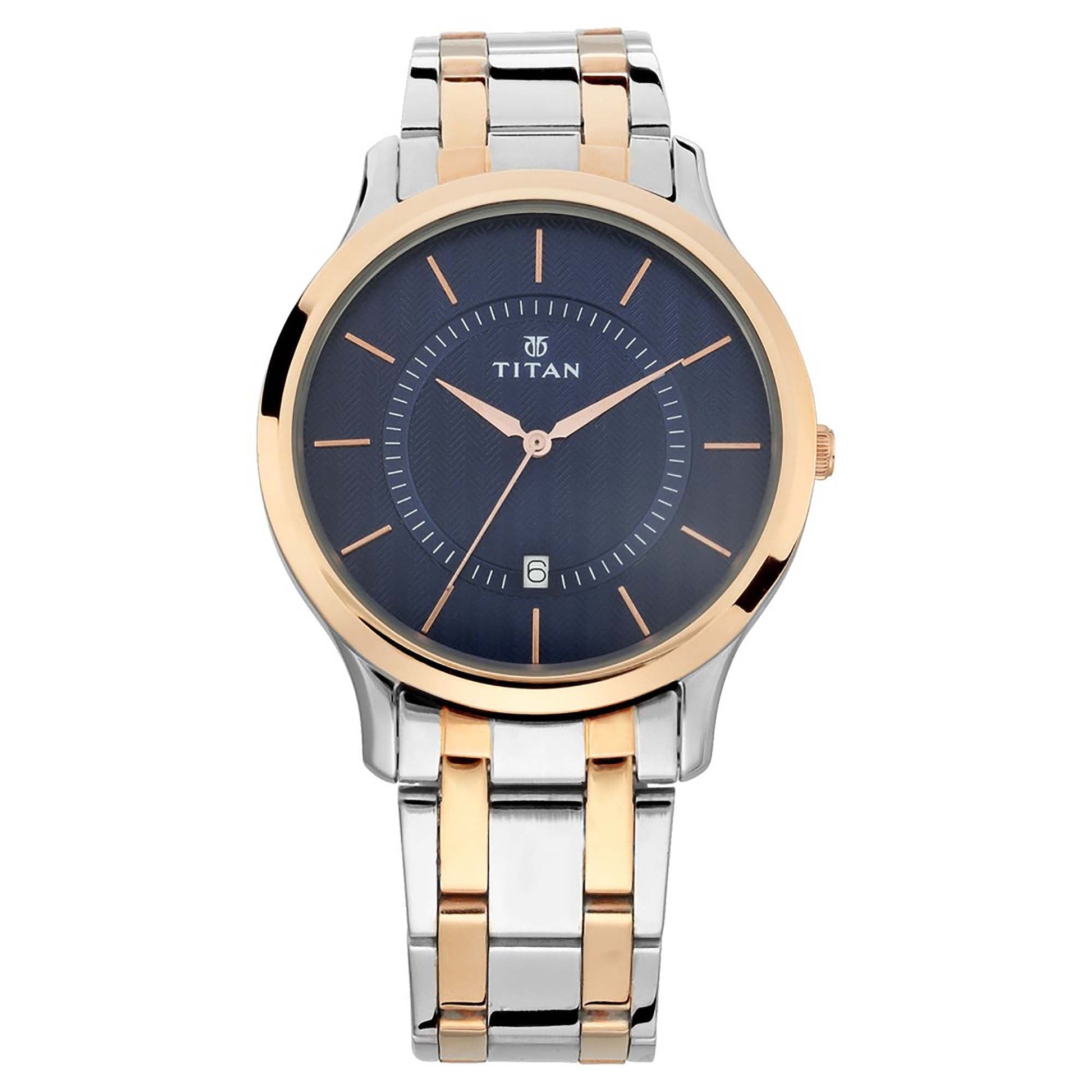 Blue Dial Stainless Steel Strap Watch