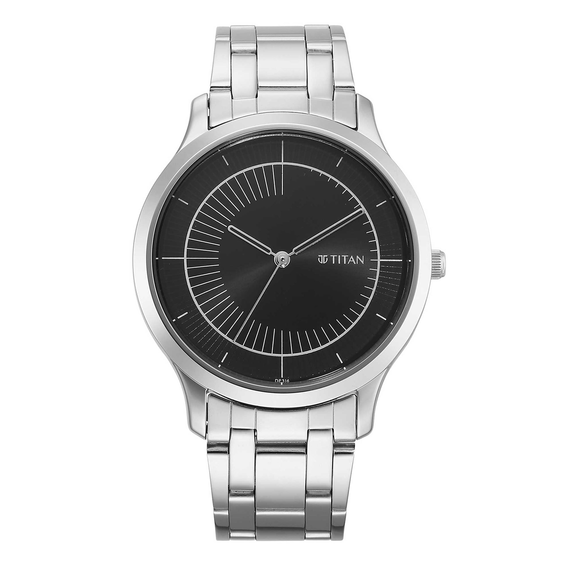 Titan Karishma Quartz Analog Silver Dial Stainless Steel Strap Watch for Men