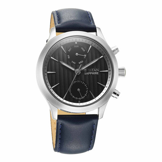 Titan Sapphire Multifunction Quartz Analog Watch
