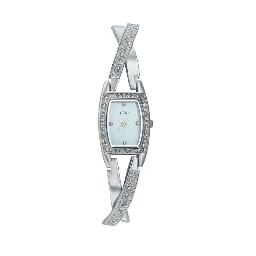 Titan White Dial Analog Watch for Women-TITAN-Albatel