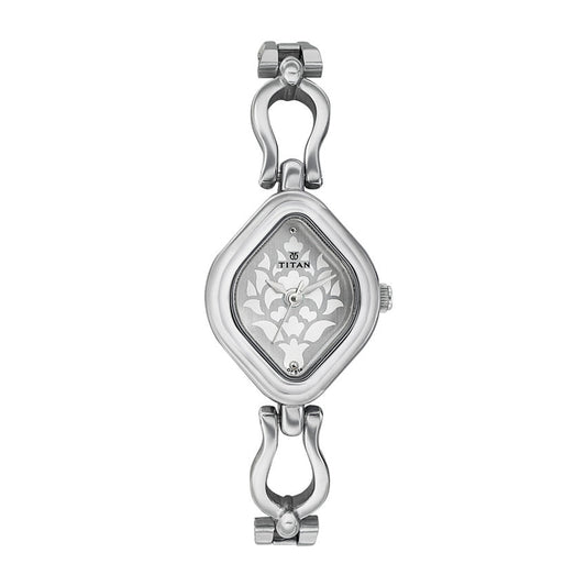Silver Dial Stainless Steel Strap Watch