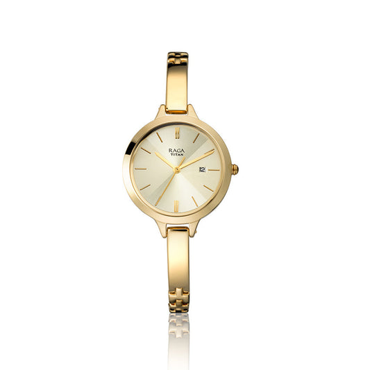 Titan Raga Viva Champange Dial Analog Watch for Women