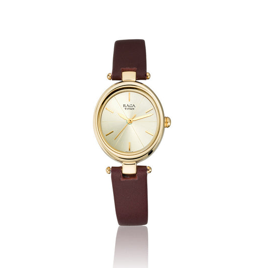 Titan Raga Viva Champange Dial Analog Watch for Women