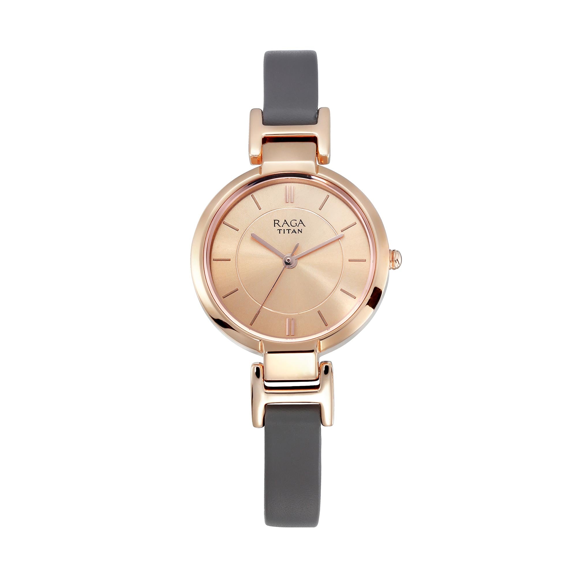 Raga viva rose gold dial metal strap watch best sale