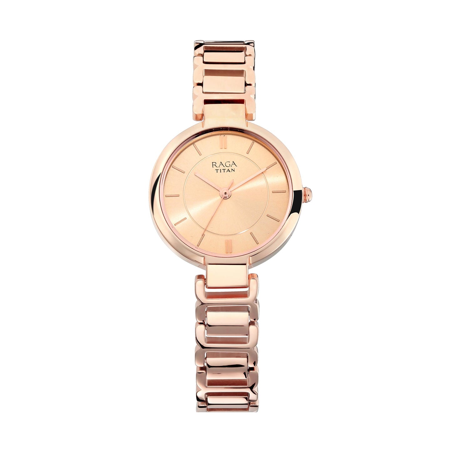 Titan Raga Viva Rose Gold Dial Analog Watch for Women-Titan-Albatel