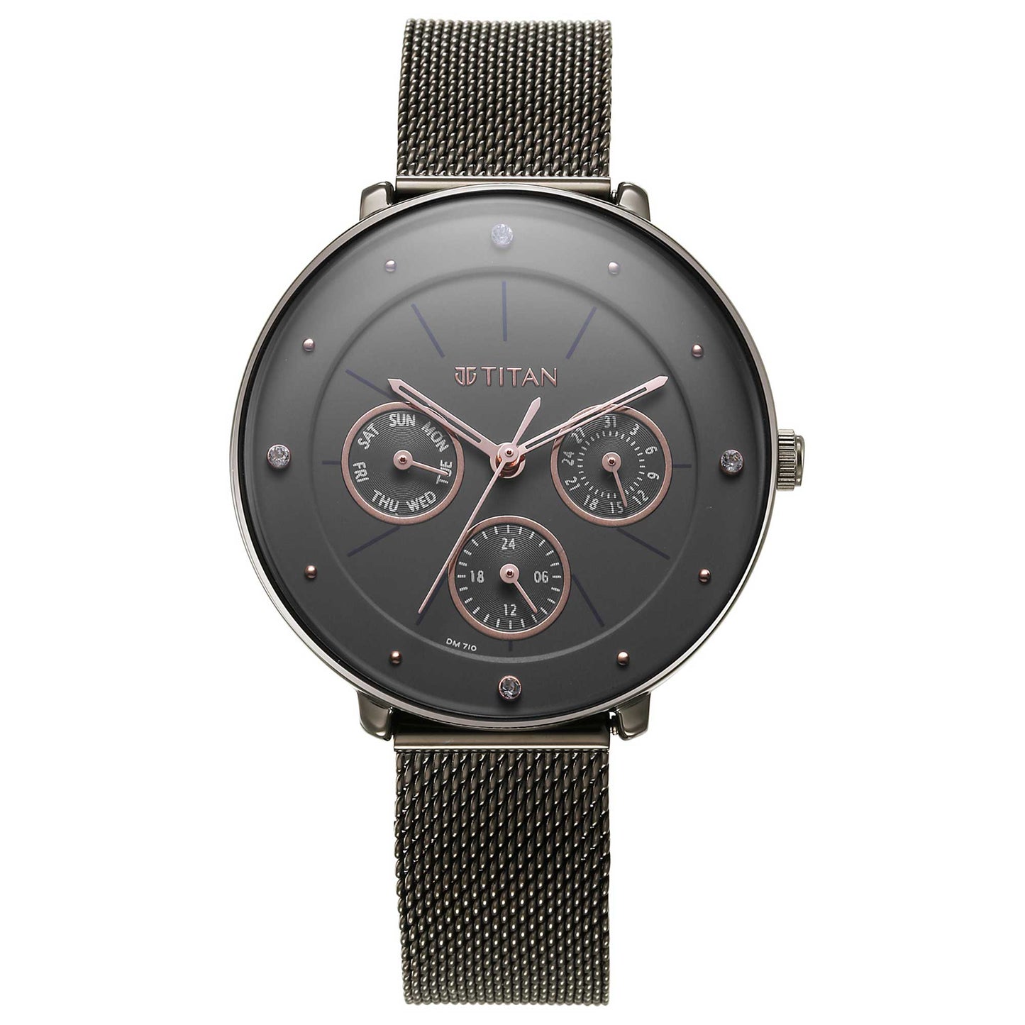 Neo Grey Dial Stainless Steel Strap Watch for Women