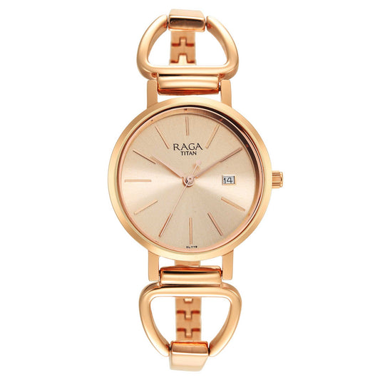 Titan Silver Dial Quartz Analog with Date Watch for Women-Titan-Albatel