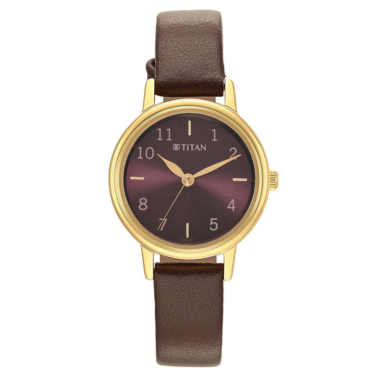 Ladies Karishma Brown Dial Metal Strap Watch