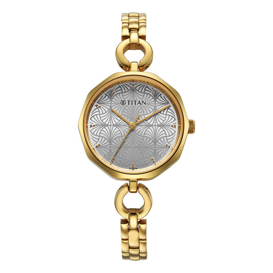 Titan Karishma Silver Dial Watch for Women-Titan-Albatel