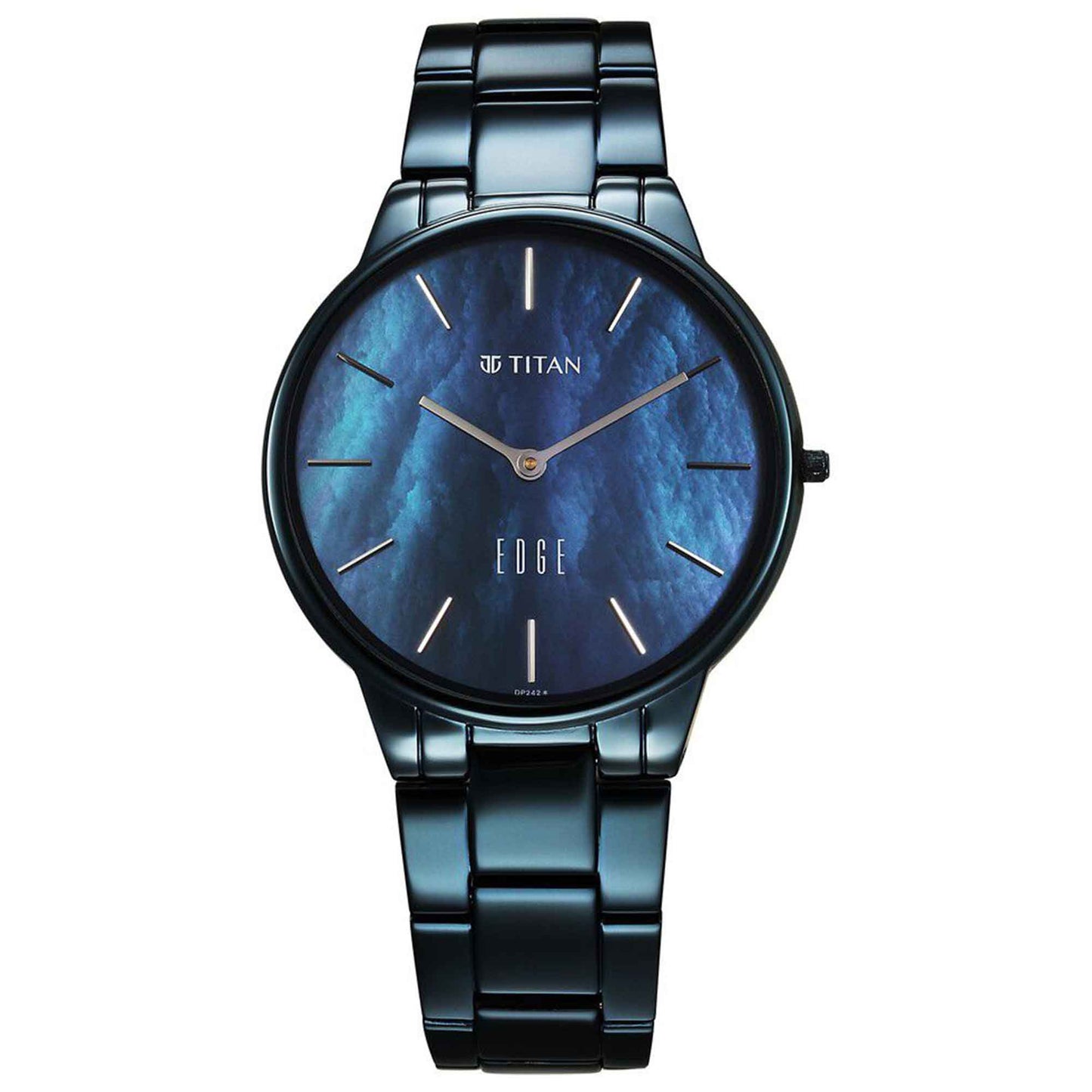 Titan Edge Allure Slim Stainless Steel Strap Mother of Pearl Dial Analog Watch for Women