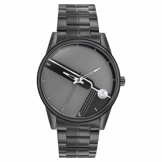 Fastrack Stunnerse Quartz Analog Grey Dial Stainless Steel Strap Watch for Guys