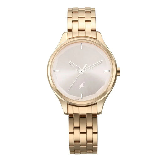 Stunner in Rose gold Dial & Metal Strap