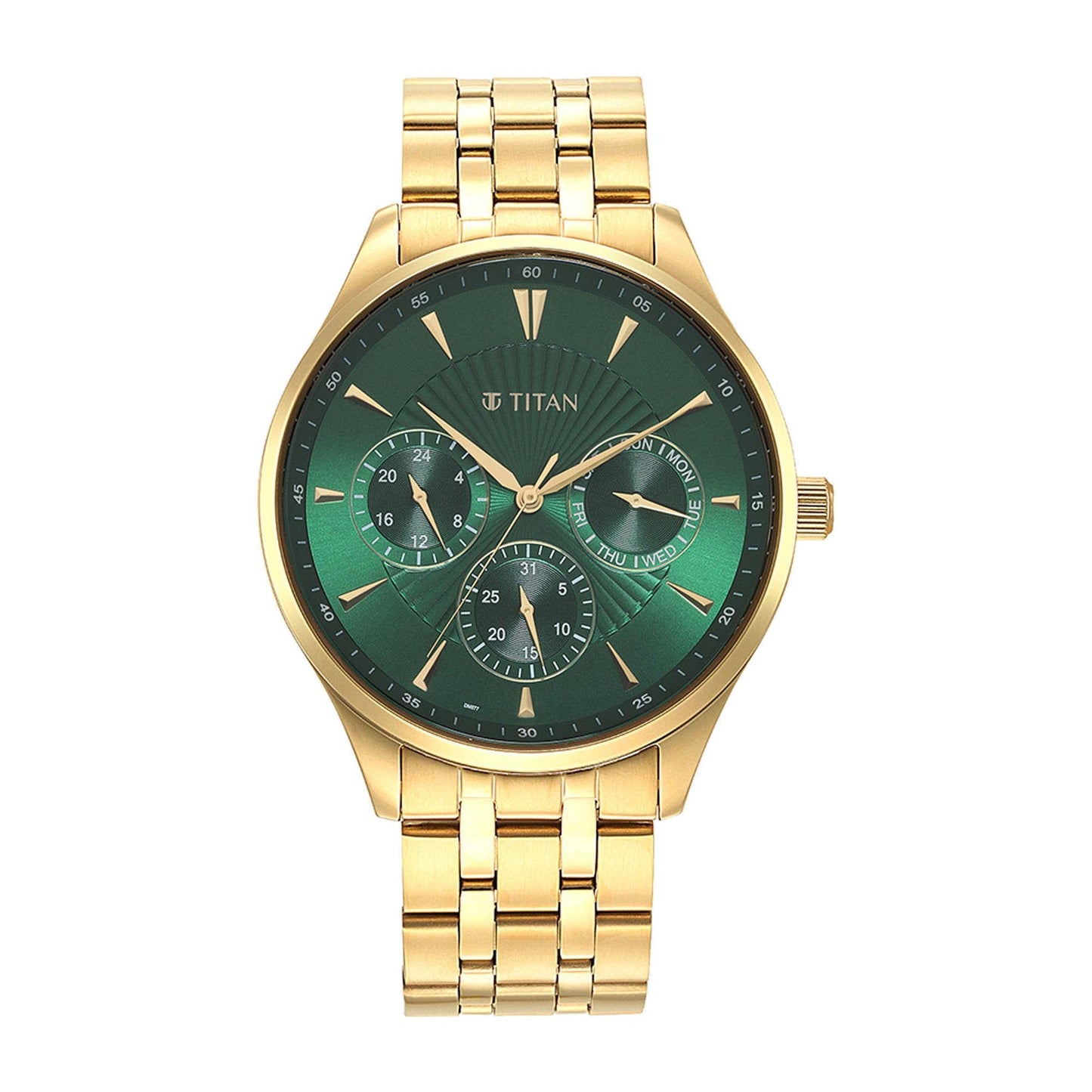 Opulent III Green Dial Multifunction Watch for Men