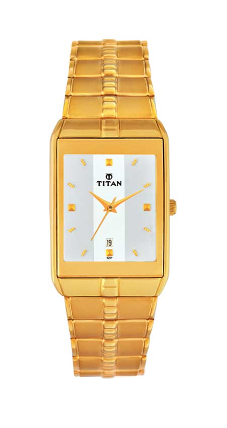 Silver Dial Metal Strap Watch-Titan-Albatel
