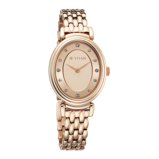 Titan Aura Quartz Analog Rose Gold  Watch
