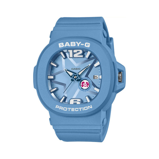 Baby-G blue watch takes cues from futuristic style