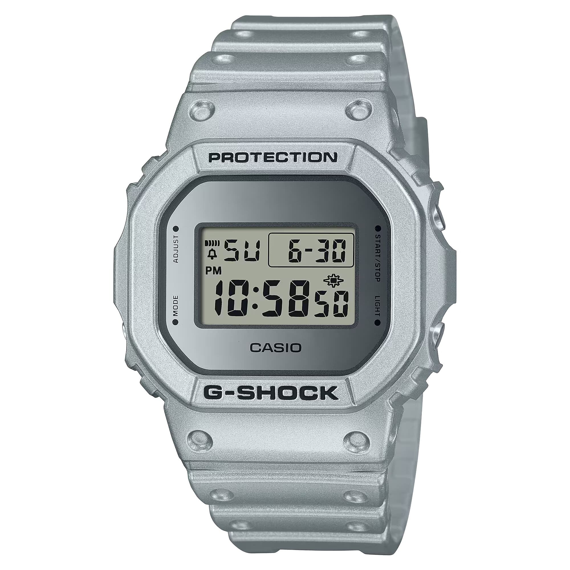 G Shock Men s Silver Digital Silicone Strap Watch Albatel