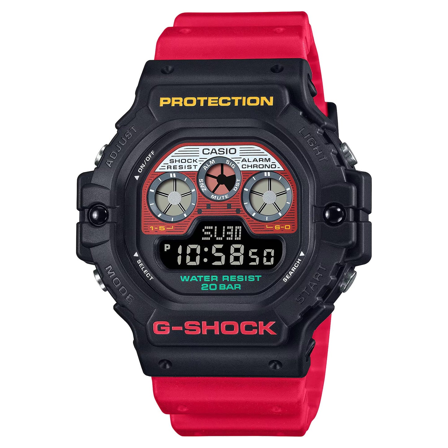 Casio G-Shock Red & Black Digital Watch-G-Shock-Albatel