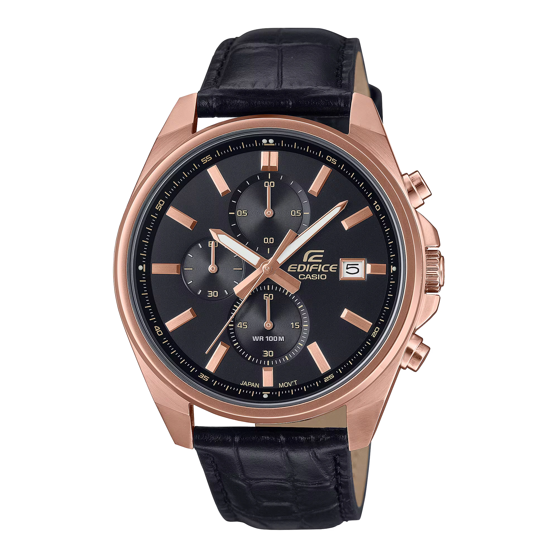 Casio Edifice Classic Leather Chronograph