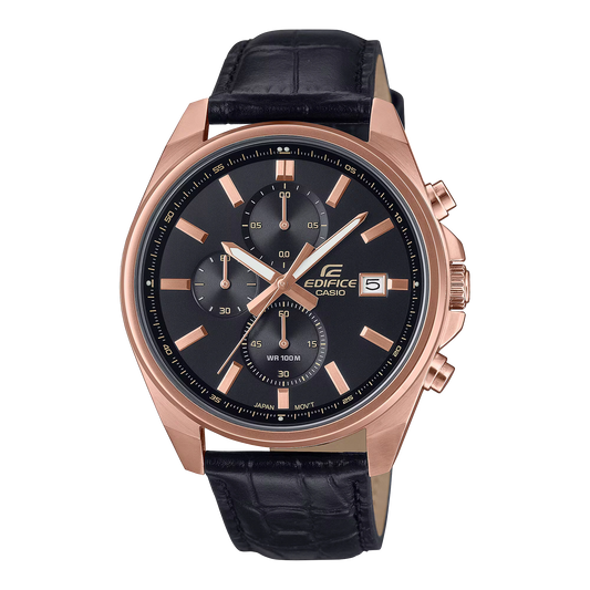 Casio Edifice Classic Leather Chronograph