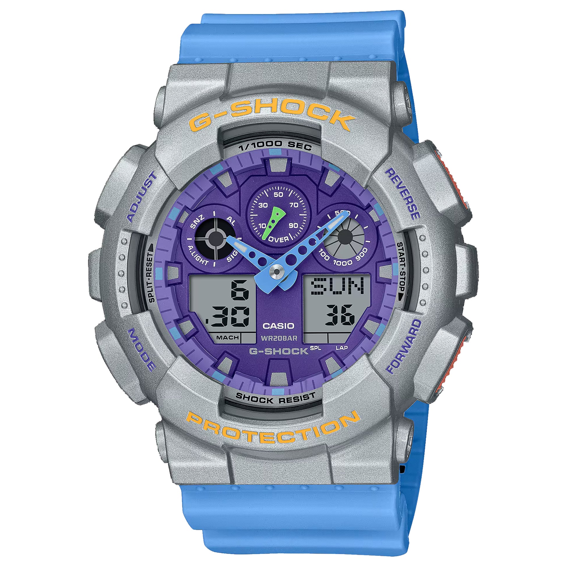 G-Shock Unisex Blue Analog-Digital Silicone Strap Watch-G-Shock-Albatel