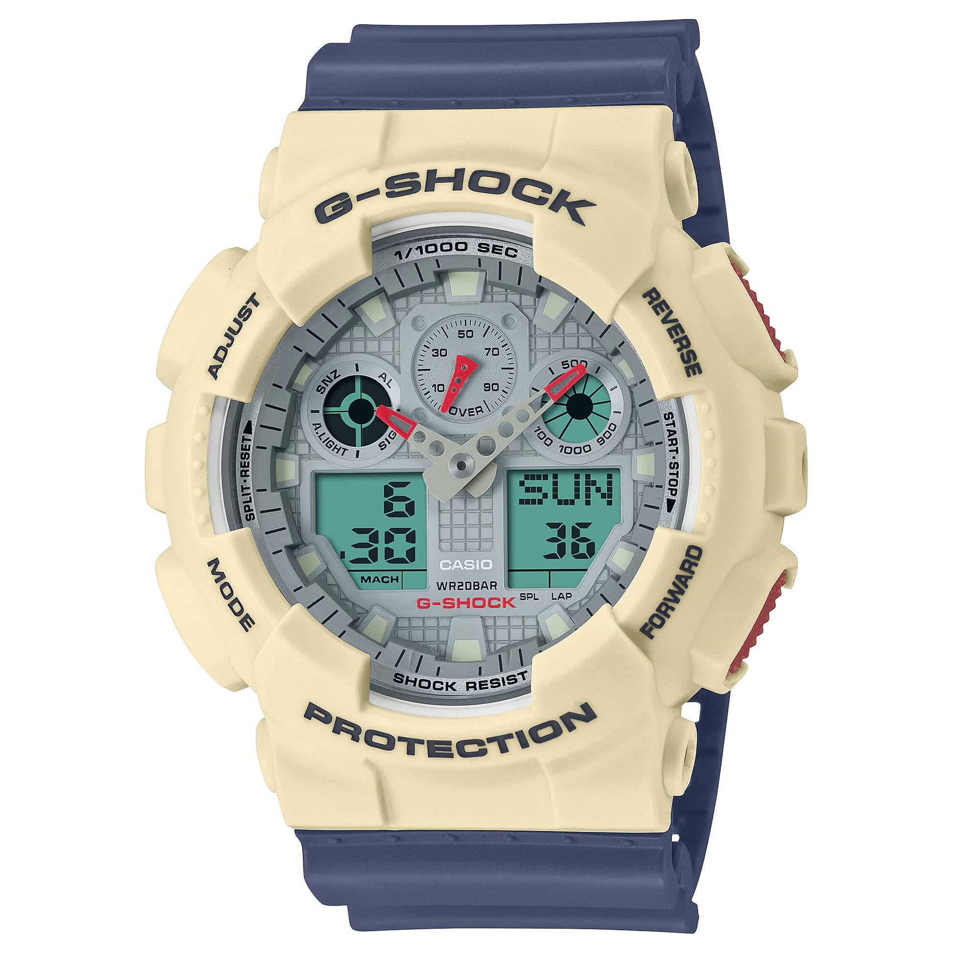 G-Shock Unisex Blue Analog-Digital Silicone Strap Watch-G-Shock-Albatel