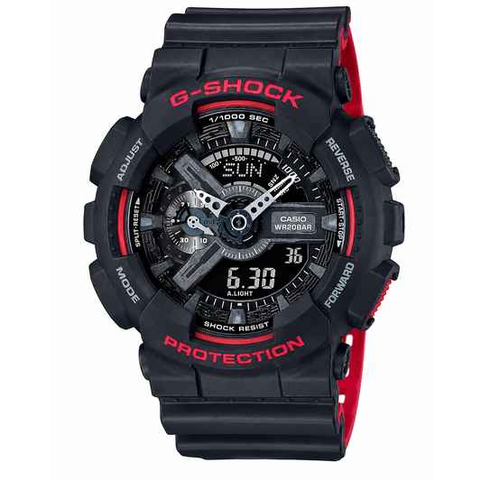 G-SHOCK Anadigi Black & Red Series