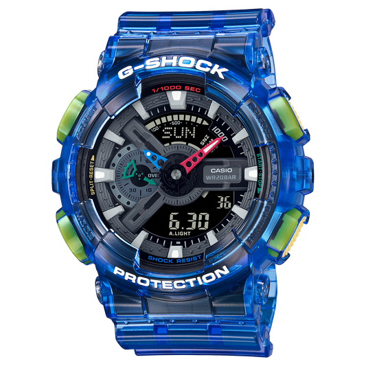 G-Shock Men's Blue Analog-Digital Resin Strap Watch