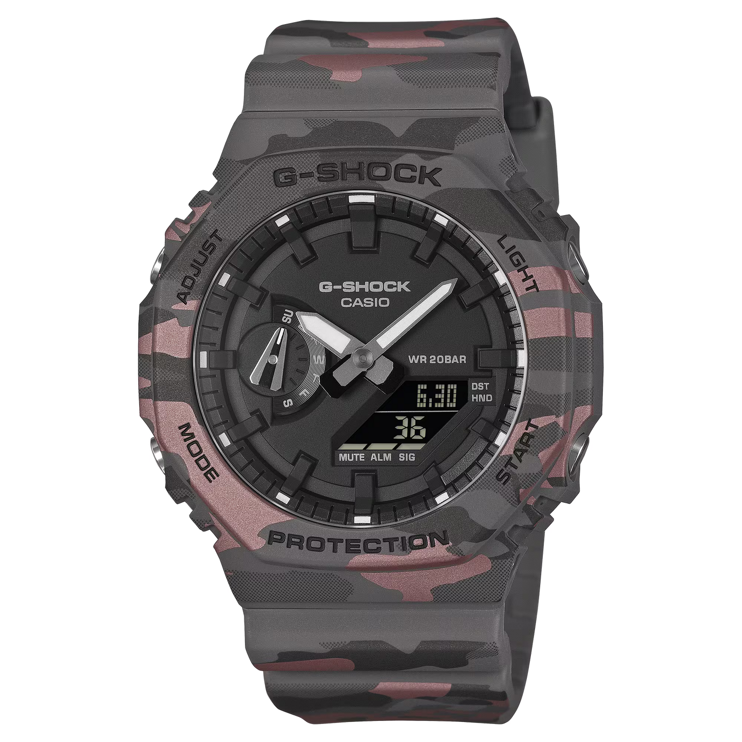 G-Shock Beige Camouflage Band, Analog-Digital Watch